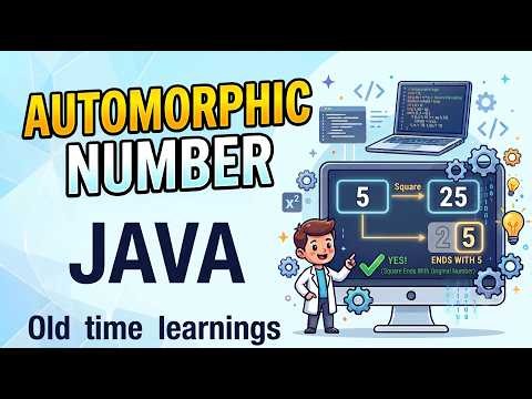 Automorphic Number in JAVA