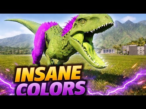 I Created the MOST INSANE COLORED DINOSAURS! 🦖🔥 | JWE 2
