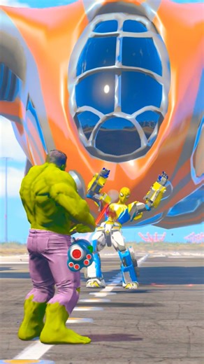 MARVEL SUPER HERO VS YELLOW ROBO SPIDERMAN BATTLE WHO IS STRONGEST #shorts