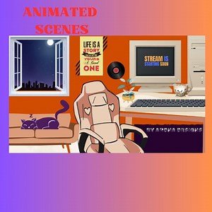 Animierte Retro Gaming Room Overlays | Twitch & youtube Stream Szenen für Livestream - Etsy.de