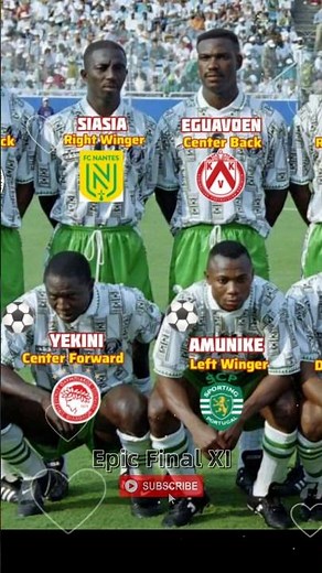 Nigeria Squad vs Bulgaria 1994 FIFA World Cup 🔥 Players Clubs 1994 ❤️ #footballshorts #worldcup1994