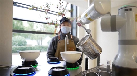 A restaurant run by robots