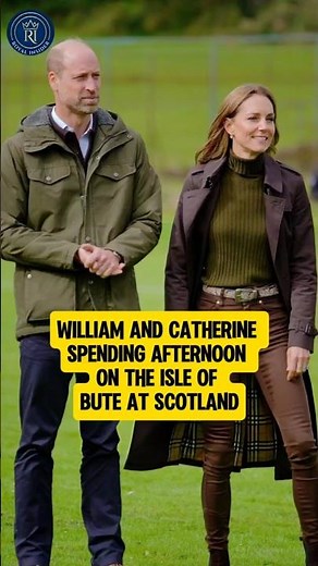 Prince William and Kate Spending Afternoon on Isle of Bute at Scotland🩷 #fyp #shorts #royalfamily