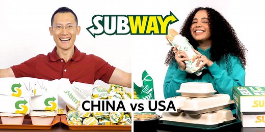 We compared the Chinese and American Subway menus to find all the differences