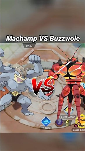Machamp VS Buzzwole - Ultimate🏆 Showdown💥 #pokemonunite #shortvideo #shortsfeed #pokemon