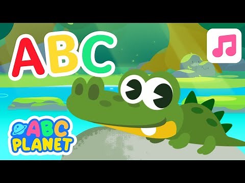 ABC ANIMALS 🐊🦓 FUN Animals Alphabet for Kindergarten | Nursery Rhymes | ABC Planet Kids Songs