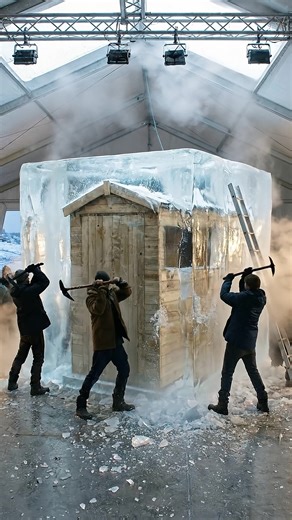 Defrosting in 3,2,1 …🫠🧊 Time to ditch the old shed and upgrade to a Dunster House original this spring🪴 #dunsterhouse #spring #shed #diy