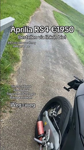 Dikke Aprilia RS4 race brommer! #crossmotor