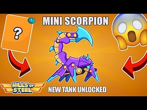UPDATE! NEW LEGENDARY TANK MINI SCORPION UNLOCKED and Upgrade 15 level in Hills of Steel