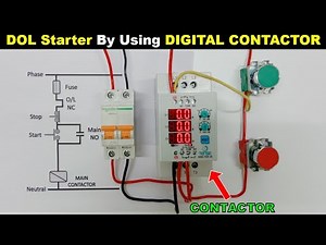 Three Phase Motor Starter by using Tense Digital Contactor KON-TER-25 ‪@ElectricalTechnician‬
