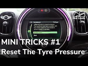 Comment réinitialiser la pression des pneus sur votre Mini