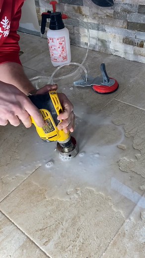 How to Cut a Hole in Tile #woodworking #construction #homerenovation #realestate #design #entrepreneur #carpentry #tools #diy #remodel #fblifestyle | Misha Panchishak