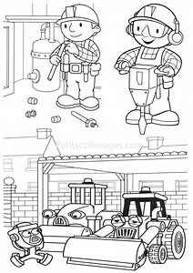 Bob The Builder Coloring Page