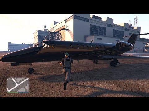GTA V Online PS5 | How to Fly & Land a Jet and Plane (Airport Gameplay)