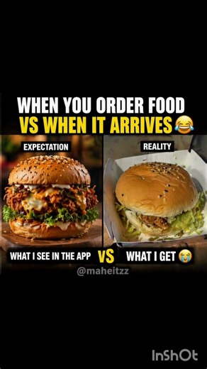 Expectation vs Reality: Online Food Orders Be Like 😂🍔