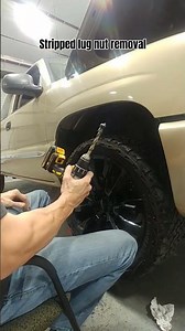 stripped lug nut removal #howto #diy #lugnuts #foryou #foryoupage #fyp #fypシ #viralvideo #viral