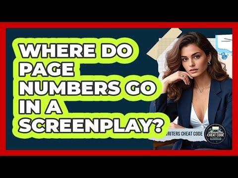 Where Do Page Numbers Go In A Screenplay?