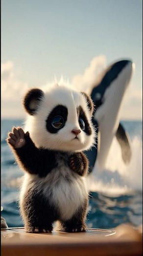 Whale Watching Tour: A Baby Panda’s Ocean Adventure 🐼🌊