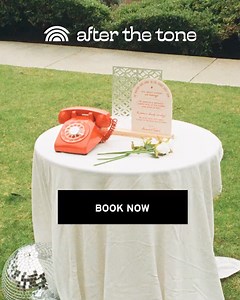 Want to be able to hear your guests forever? Record them and listen to their love any time you want with After the Tone. | After The Tone