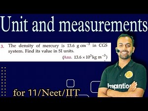 Pfp-3 unit and measurements : The density of mercury is 13.6 g/cm3 in cgs system .Find its value in