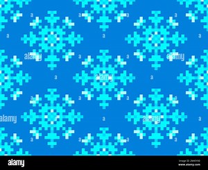 Pixel snowflakes seamless pattern. Christmas winter background in pixel art style. 8 bit graphics in the style of video games of the 80s. Vector illus Stock Vector Image & Art - Alamy