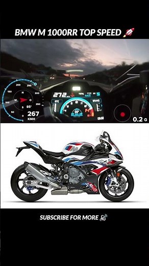 BMW M 1000 RR TOP SPEED 🏍️⚡#BMWM1000RR #TopSpeed #Superbike #Speed #BikeLovers