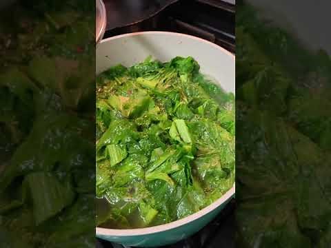 How to cook and freeze Mustard Greens