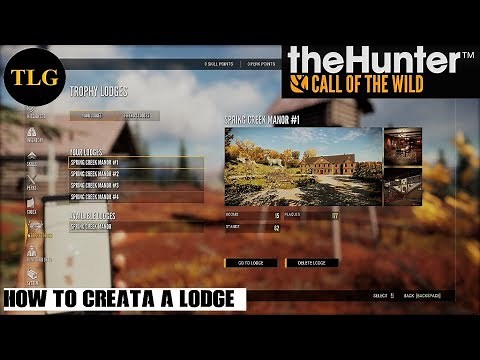theHunter Call of the wild How to Create A Lodge