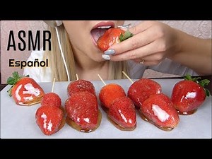 ASMR Fresas en Dulce Español | Comiendo fresas | ComerConJas91