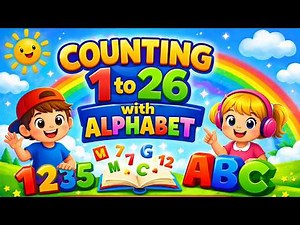 Count 1 to 26 with ABC | Learn Numbers and Alphabet for Kids