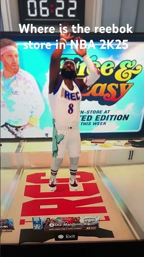 where can we find the Reebok store in NBA 2K25? #reebok #A5￼ #AllenIverson ￼#nba2k25