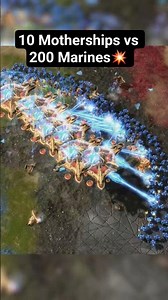 Starcraft 2 - 10 Mothership vs 200 Marine 💥 #starcraft #gaming