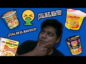 ¿Cuáles son los mejores FIDEOS INSTANTANEOS del ECUADOR?
