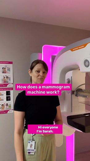 BreastScreen Victoria on Instagram: "Have you ever wondered how a mammogram machine works? 🤔 Our radiographer Sarah explains how the machine works and shows just how quick and safe breast screening is. To book your free breast screen today click the link in our bio ✨ #BreastScreenVictoria"