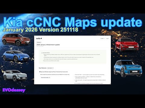 Kia cCNC Maps update January 2026 & OTA Sun-roof module update