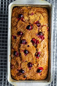 Cranberry Bread (1 bowl!) - sweetpeasandsaffron.com