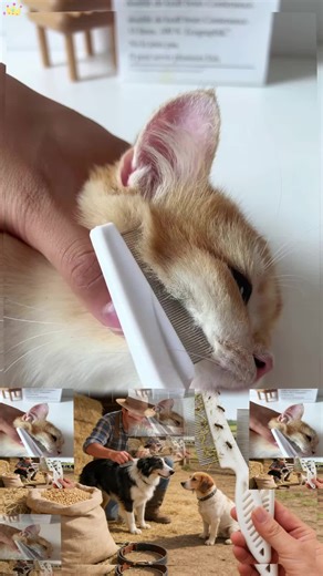 Effective Flea Comb for Cat Fur Removal
