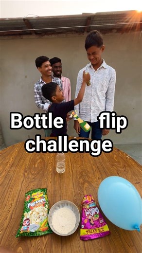 Bottle 🍾 flip challenge #shortvideos #challenge #comedy #funny