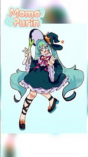 Hatsune Miku as a Witch 🧙‍♀️ | Vocaloid Fanart #Vocaloid