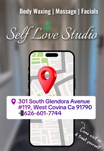 “Wax. Relax. Glow. ✨ Book Your Self Care Day” #westcovinabusiness #westcovinawaxing #massage #facial #amberblake