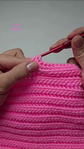 Herringbone Stitch 1 Row Repeat Rib Crochet Pattern | Crochet Stitches #crochettutorial #easycrochet