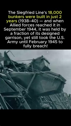 18,000 Bunkers From Netherlands To Switzerland: The SIEGFRIED Line || WW2 #shorts #ww2