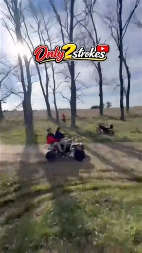 Double Trouble on a Yamaha Banshee! 💨🔥 #banshee #2stroke #atv #quad