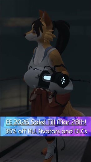 All #vrchat avatars and bases 35% off until March 28th! Available on Jinxxy and Gumroad! #furry