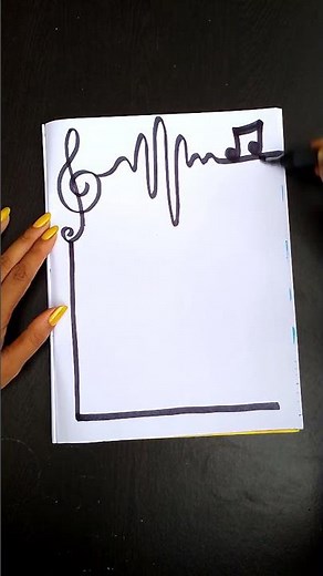 #music #cover #page #design #notebook #assignment #drawing #shorts #art #notebook #front #trending
