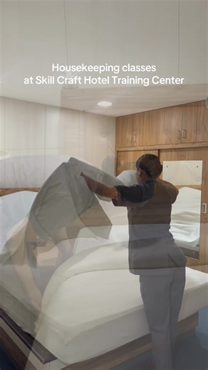 Student learning in action at @skillcraftconsult, Contact : 01-5924370/9765031162 Location: Bhimsengola, Kathmandu. #fyp #hoteltrainingkathmandu #housekeeping #abroadtraining #hospitalitytraining