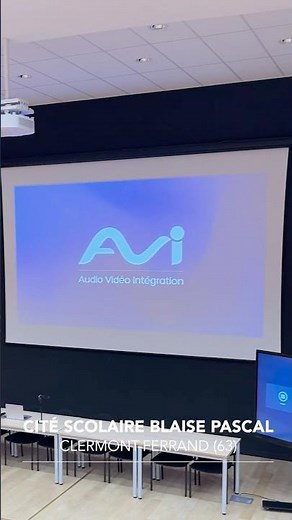 Nouvelle installation audiovisuelle pour AVI à la Cité Scolaire Blaise Pascal à Clermont-Ferrand !