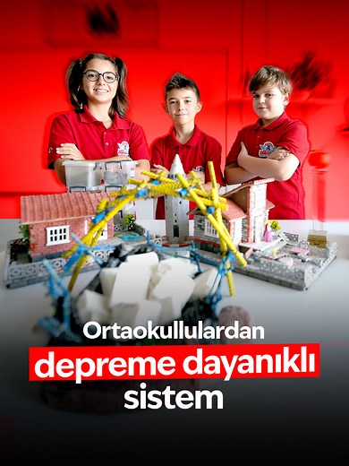 Ortaokul Öğrencilerinden Depreme Karşı Yeni Proje