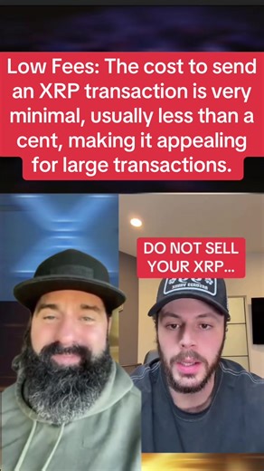 Low Fees: The cost to send an XRP transaction is very minimal, usually less than a cent, making it appealing for large transactions. #XRP. #crypto #xrppriceprediction #ARP #rp