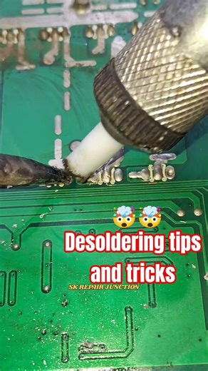 Desoldering Tips & Tricks - FIXING BAD SOLDERING #shorts #diy #electronic #desolderingtool